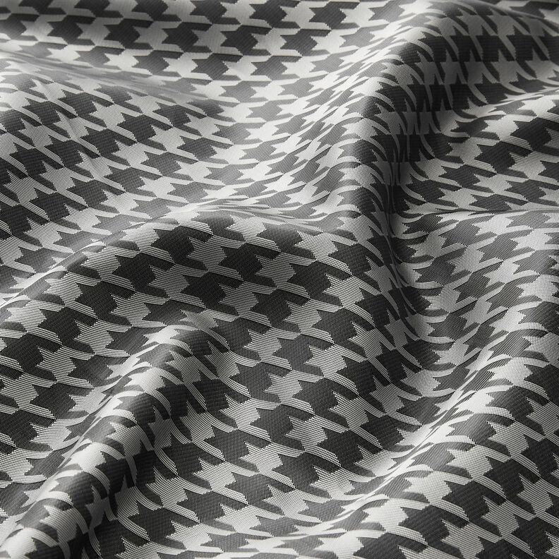 Tecido para forro Jacquard Pied-de-poule – cinzento claro/cinzento escuro,  image number 2