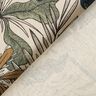 Tecido para decoração Meio linho Panamá Floresta de folhas – natural/azul petróleo,  thumbnail number 4