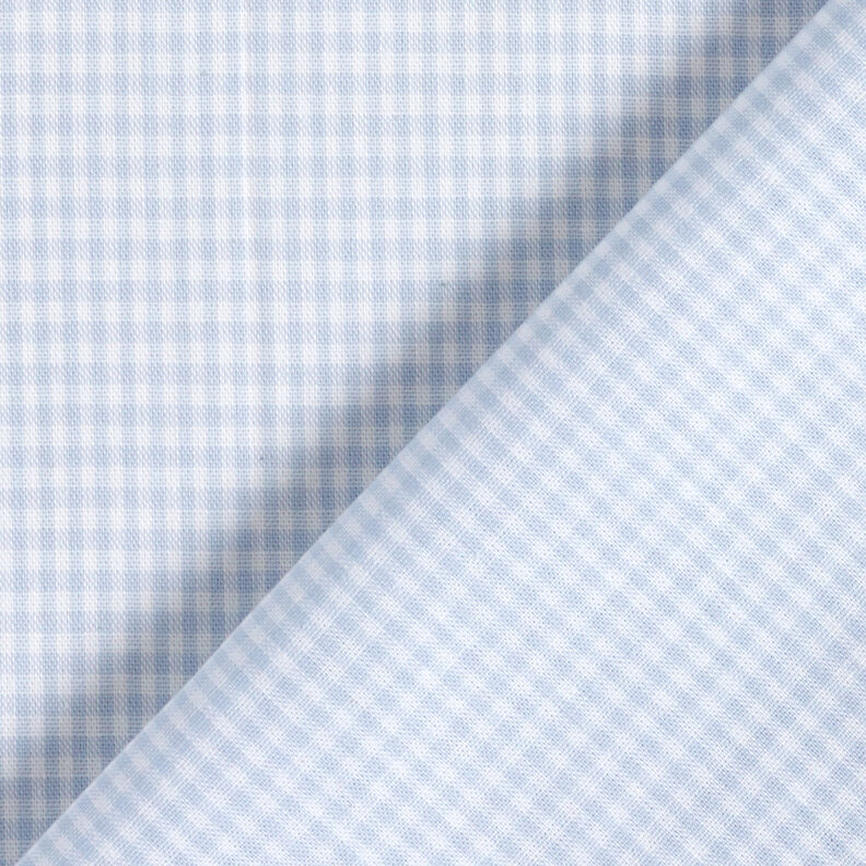 Tecido de algodão Xadrez Vichy 0,2 cm – jeans azul claro/branco,  image number 4