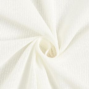 Tecido para cortinados Riscas Fio efeitos especiais 300 cm – branco, 