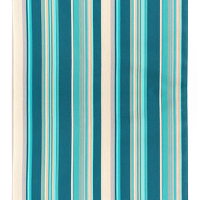 Outdoor Tecido para espreguiçadeiras Riscas longitudinais 44 cm – amêndoa/azul petróleo, 