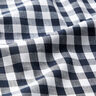 Tecido de algodão Xadrez Vichy 1 cm – preto azulado/branco,  thumbnail number 2