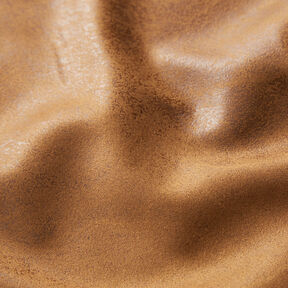 Pele sintética Tecido aveludado Used Look – cobre, 