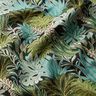 Tecido para decoração Jacquard Folhas da selva – preto/verde,  thumbnail number 2