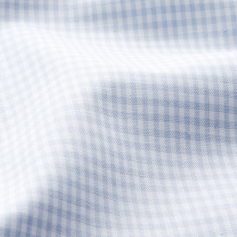 Tecido de algodão Xadrez Vichy 0,2 cm – jeans azul claro/branco,  image number 2