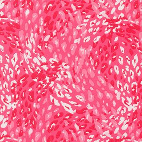 Tecido crepe Padrão Leo abstrato – rosa intenso, 
