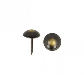Pregos de estofador [ 17 mm | 50 Stk.] - antracite/ouro velho metálica, 