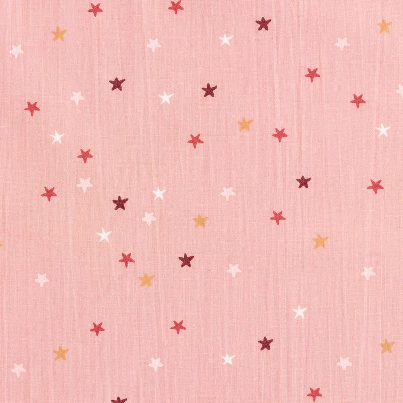 Popelina de algodão Estrelas pequenas – rosa-velho claro,  image number 1