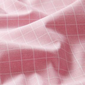 Tecido de algodão Cretone Xadrez Grade – rosa-claro, 