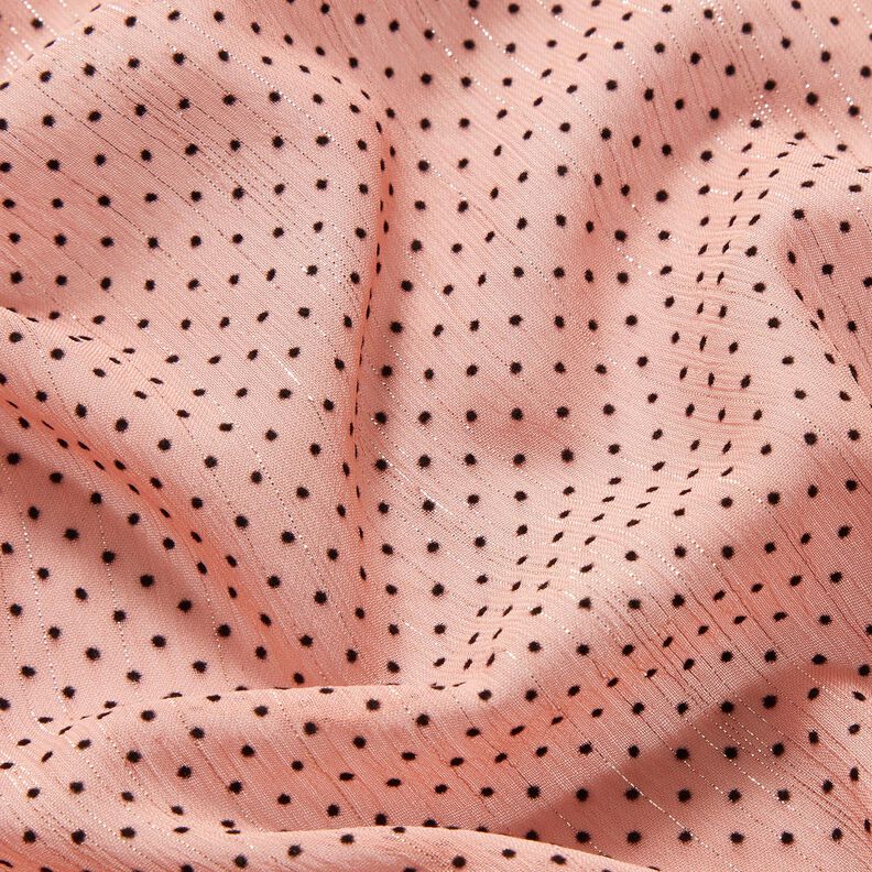 Chiffon Riscas brilho e Pintinhas – rosa-velho claro,  image number 2