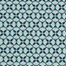 Tecido de algodão Cretone Azulejos floridos – azul petróleo/taupe claro,  thumbnail number 1