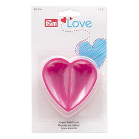 Almofada de alfinetes magnética Coração [ Medidas: 80 x 80 x 26 mm ] | Prym Love – pink, 