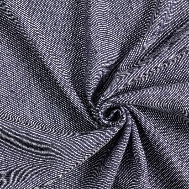 Twill de linho e viscose – azul-marinho,  image number 3