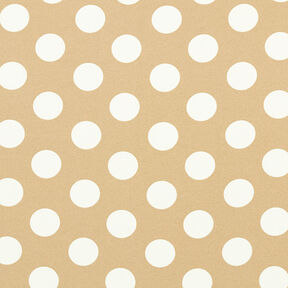 Tecido crepe Polka Dots [2,5 cm] – beige, 