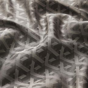 Tecido para forro Jacquard Formas geométricas – cinzento, 