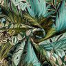 Tecido para decoração Jacquard Folhas da selva – preto/verde,  thumbnail number 3
