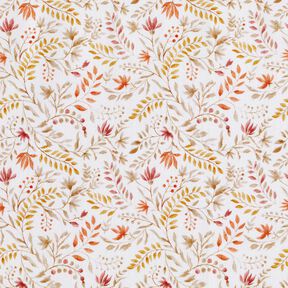 Popelina de algodão Sonho de flores Impressão Digital – branco/cobre, 