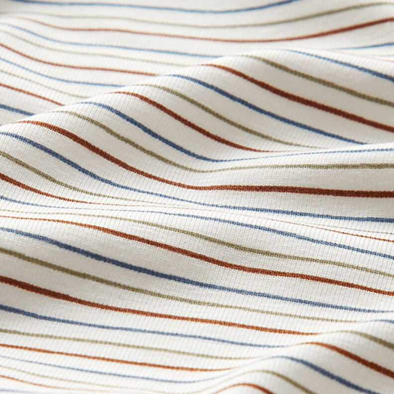Jersey de algodão Linhas desenhadas – branco sujo,  image number 2