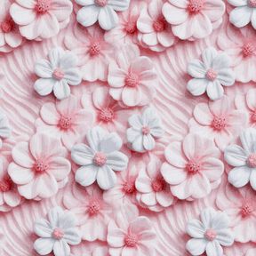 Popelina de algodão Flores de açúcar Impressão Digital – rosa-velho claro, 