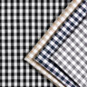 Tecido de algodão Xadrez Vichy 1 cm – preto azulado/branco,  thumbnail number 5