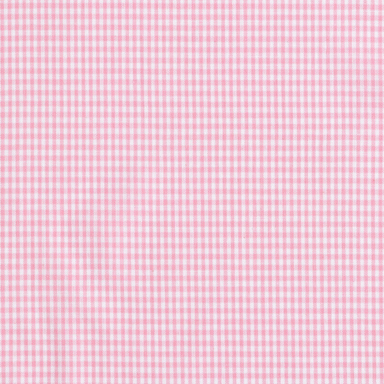 Tecido de algodão Xadrez Vichy 0,2 cm – rosa/branco,  image number 1