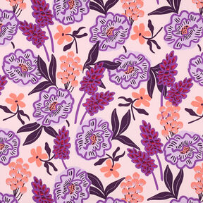 Popelina de algodão Fresh Flowers | Nerida Hansen – vermelho violeta pálido, 
