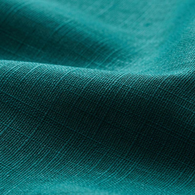 Tecido de linho Mistura de Rami Médio – pinheiro azul,  image number 2