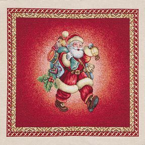 Tecido para decoração Peça de gobelinaPai Natal – carmin, 