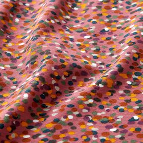 Jersey de algodão Confetes coloridos – malva/verde-pinheiro, 