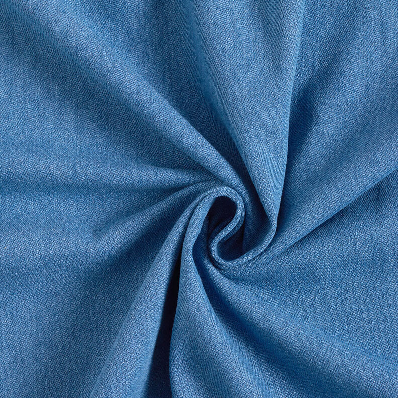 Denim de algodão Stretch médio – azul ganga,  image number 1