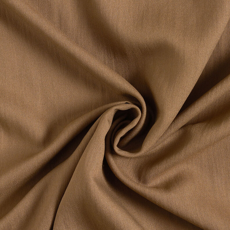 Mistura de viscose Ponto de tafetá Liso – castanho claro,  image number 1