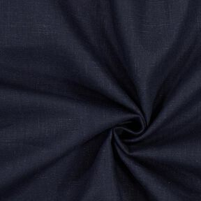 Tecido de linho Mistura de Rami Médio – preto azulado, 