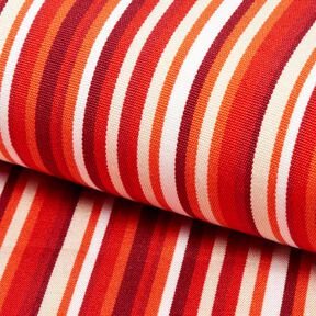 Outdoor Tecido para espreguiçadeiras Riscas longitudinais 44 cm – vermelho/laranja, 
