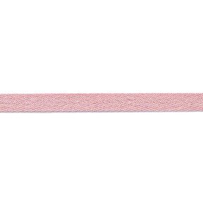 Fita de tecido Metálico [9 mm] – rosa embaçado/prata metálica, 