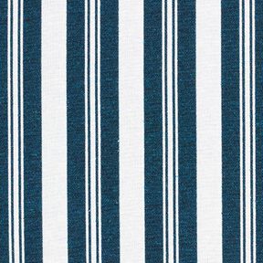 Tecido para decoração Jacquard Riscas – azul-oceano/branco, 