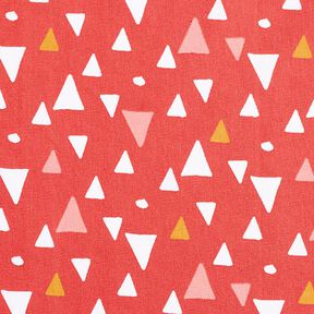 Tecido de algodão Cretone Triângulos – terracota, 