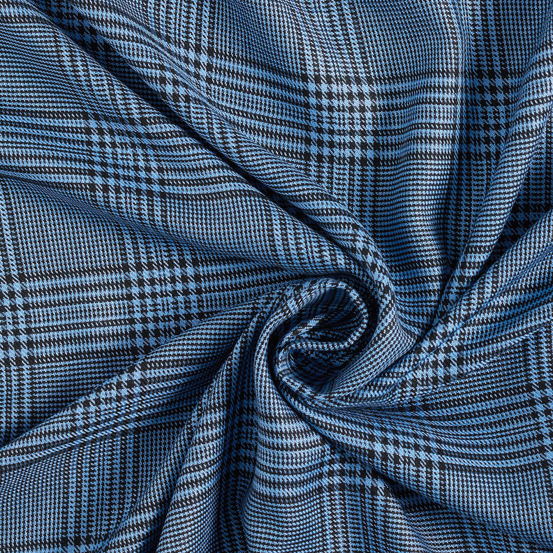 Tecido de viscose Príncipe de Gales – azul,  image number 4