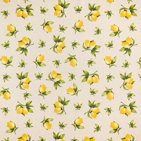 Tecido para decoração Meio linho Panamá Limões – natural, 