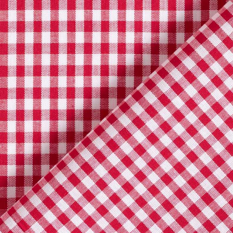 Tecido de algodão Xadrez Vichy 0,5 cm – vermelho/branco,  image number 4