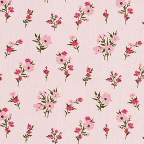 Tecido de algodão Cretone Florzinhas Mini – rosé/rosa intenso, 