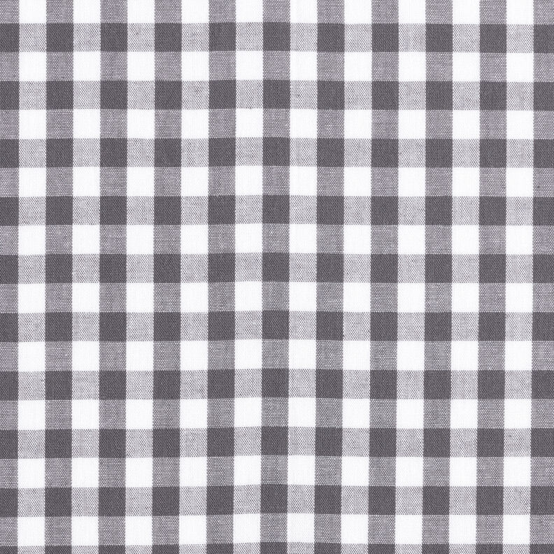 Tecido de algodão Xadrez Vichy 1 cm – cinzento-pérola/branco,  image number 1