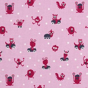 Jersey de algodão Parque infantil de monstros | PETIT CITRON – rosa/baga, 