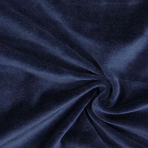 Tecido aveludado Nicki Liso – azul-marinho, 