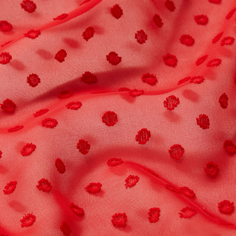 Chiffon Dobby Pintas – vermelho,  image number 2