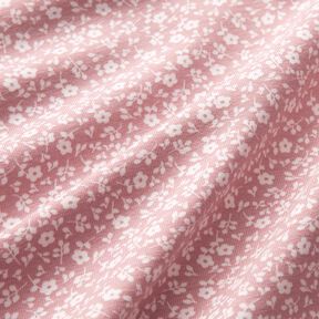Jersey de algodão Millefleurs – rosa-velho claro/branco, 