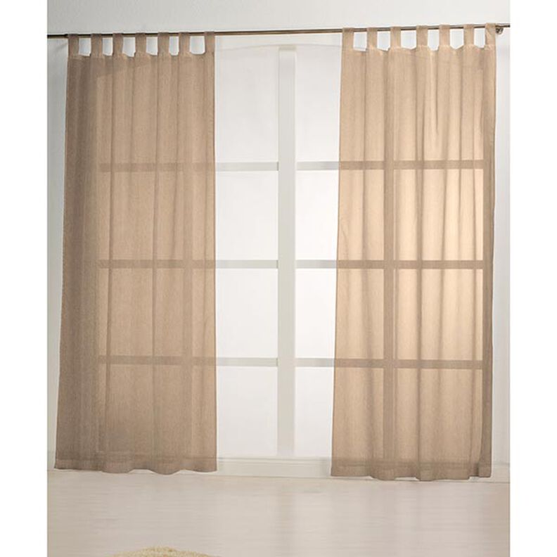 Tecido para cortinados Voile Look linho 300 cm – duna,  image number 5