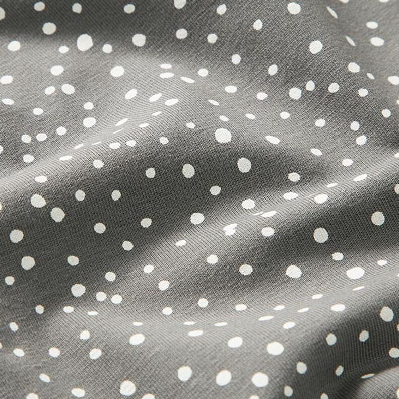Jersey de algodão Pintas irregulares – cinzento,  image number 2