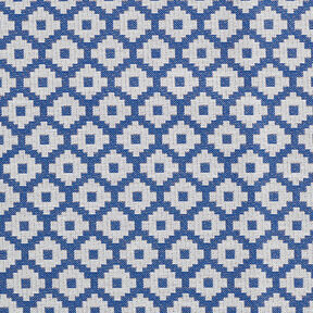 Tecido para exteriores jacquard Losangos – azul, 