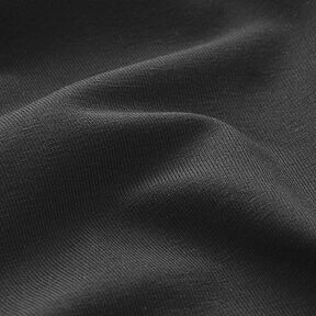 Jersey de algodão médio liso – preto, 