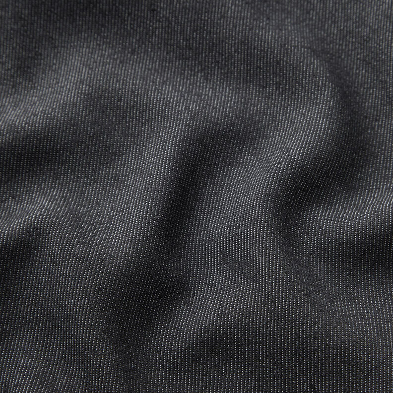 Denim de algodão Stretch médio – preto,  image number 2